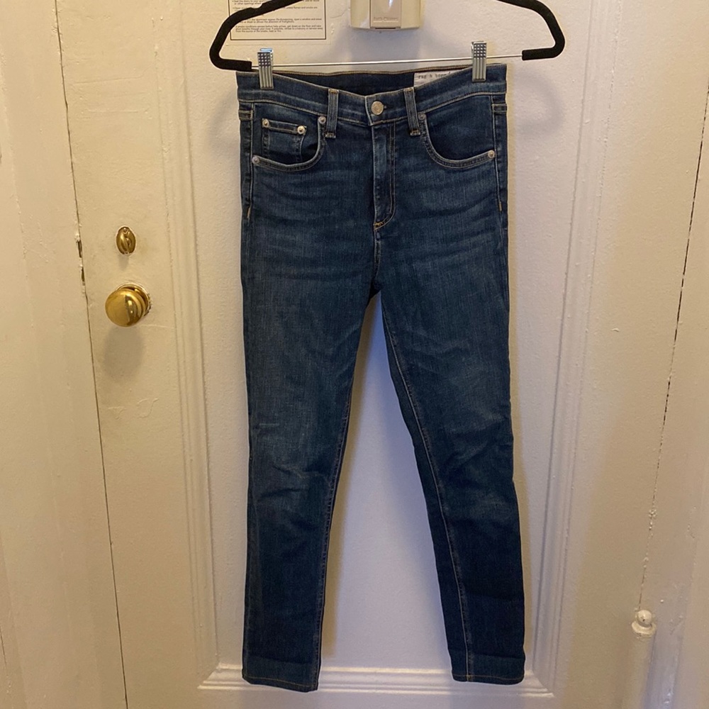Rag & Bone High Rise Skinny Jeans Size 26